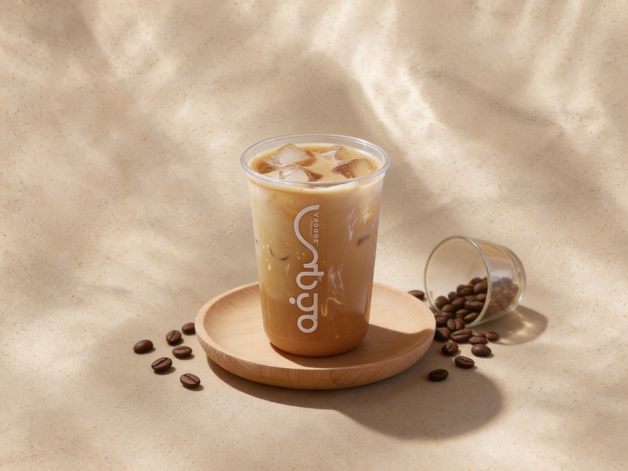 لاتيه كافية مثلج